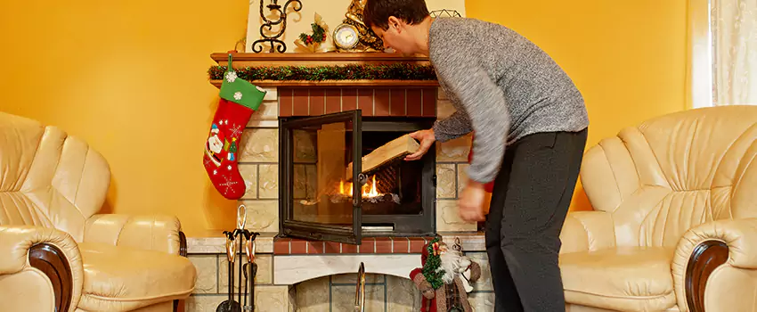 Rusted Metal Fireplace Restoration in Oxon Hill, Maryland